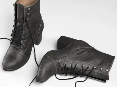 Female boots Diesel 3D model