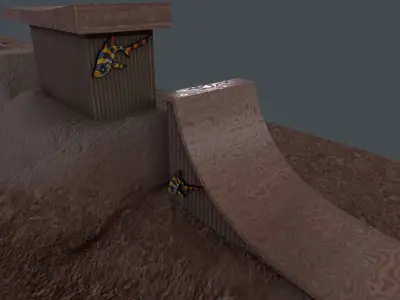 THE BOX JUMP Low-poly 3D model