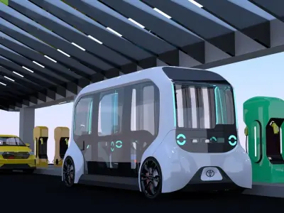 EV charging stations collection 3D Model Pack