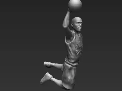 Michael Jordan 3D printing ready stl obj formats 3D print model