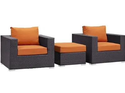 Person Seating Group with Sunbrella Cushions 3D model