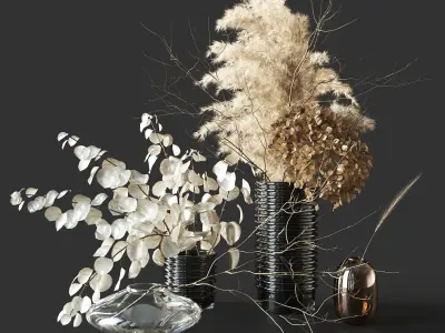 Dry bouquet 3D model