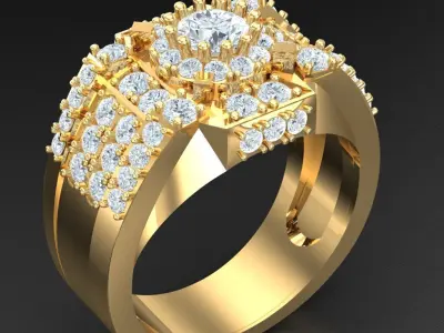 Luxury Men Rings Designs 4MR015 3D print model