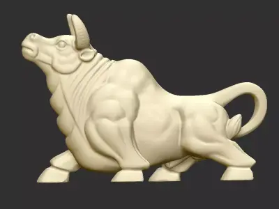 bull statue 3D print model
