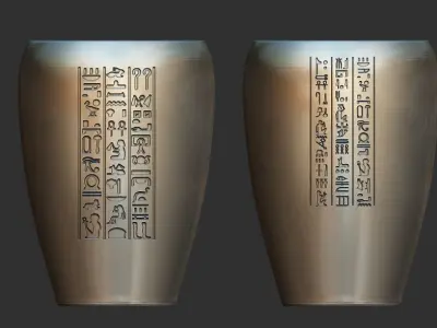 Ancient Egyptian Canopic Jars stl 3D Printable model 3D print model
