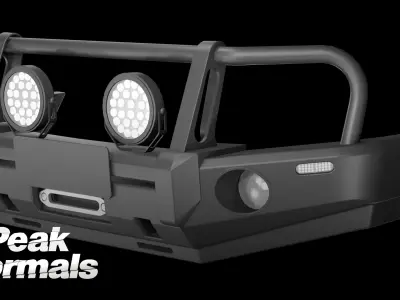 Holden Trabilazer Bullbar Low-poly 3D model