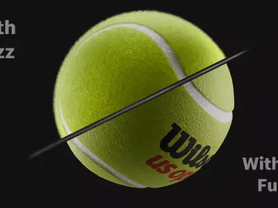 Tennis ball 3D model