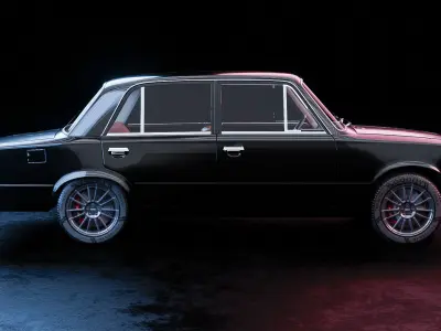 VAZ-2101 Replica Low-poly 3D model