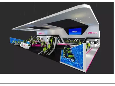 Exhibition - Area - 30X18-3DMAX2009-036 3D model