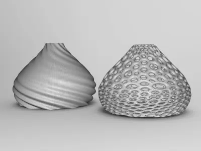 Vase Voronoi 56 3D print model