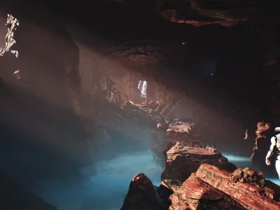 Whimsical Caves Kit - Unreal Engine Cave Pack Low-poly 3D model