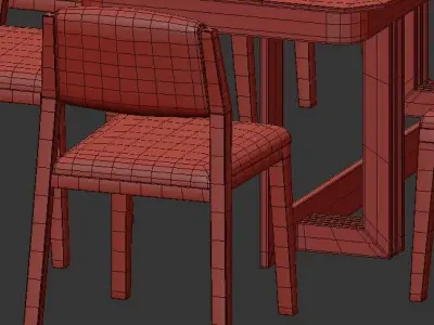 Adria Dining Table 3D model