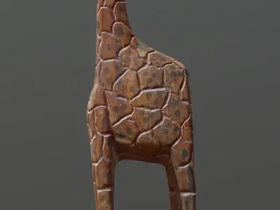 Crafted Giraffe Low-poly 3D model