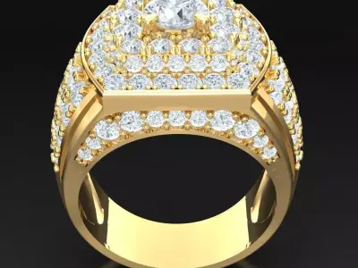 Luxury Men Rings Designs 6MR028 3D print model