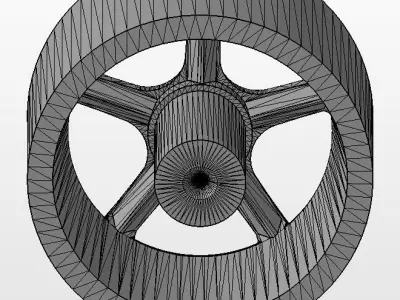 3D-printable wheels for scale model Nazca M12   3D print model