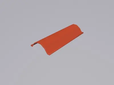 Tile roof Free low-poly 3D model