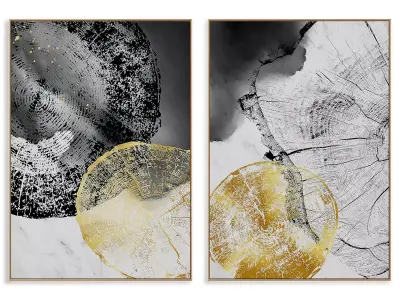 Abstract Painting Frame set 3D model 68