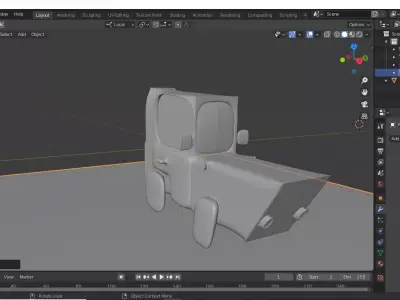 Car simple model Free 3D model