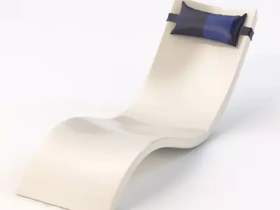 Ledge Lounger Pool Chaise 3D model
