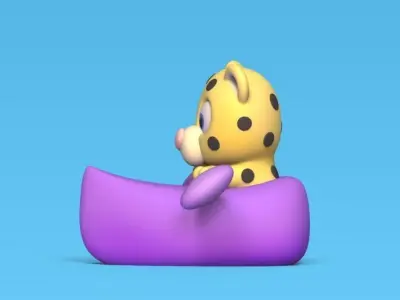 Jaguar Canoe 3D print model