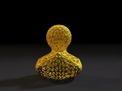 Duck voronoi 3D print model