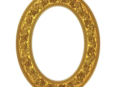 10 carved frames set 3D Model Collection