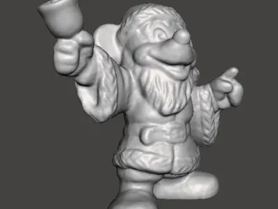 MICKEY SANTA CLAUS CHRISTMAS VINTAGE FIGURE STATUE ORNAMENT 3D print model