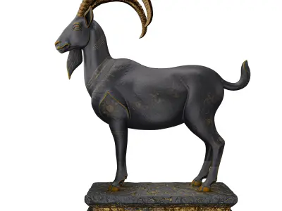 Decorative goat 3D model