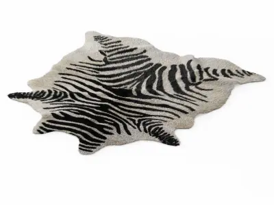 Zebra rug 02 3D model