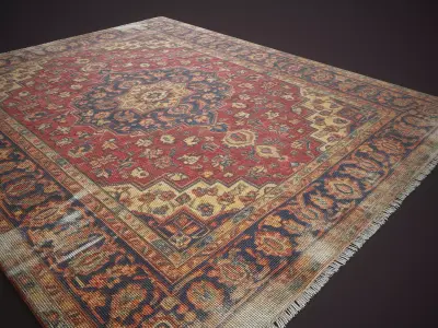 Vintage Rugs Collection Low-poly 3D model
