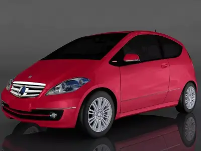 Mercedes Benz A200 Low-poly 3D model