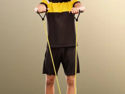 Scott 11992 - Man Making Sport Low-poly 3D model