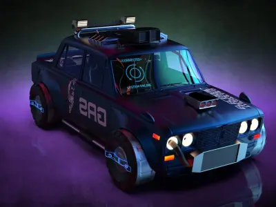 Cyber lada HP for renders 3D model