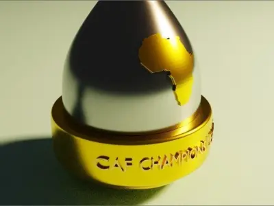 champion league afrique Trophy 3D model 3D model