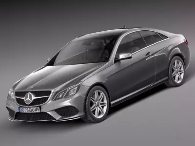 Mercedes-Benz E-class Coupe 2014- 3D model