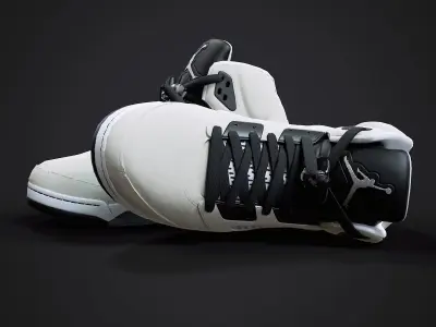 Air Jordan 5-retro sneaker 5 Low-poly 3D model