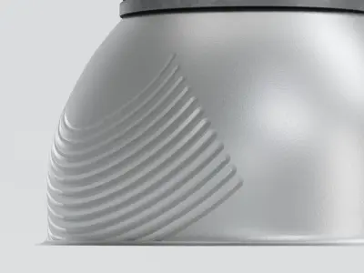 Old Vintage Industrial Light Fixture 3D model