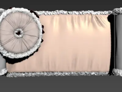  bench chair 3D model