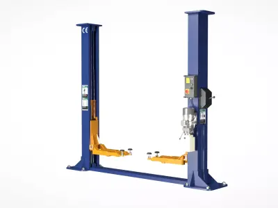 2 Post Car Lift Low-poly 3D model