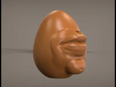 Face Egg 3D print model