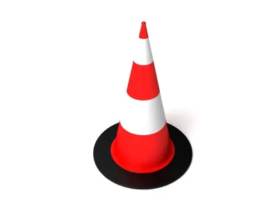 traffic cone 3 3D model