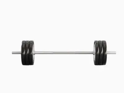 Techno Gym Barbell 02 3D model