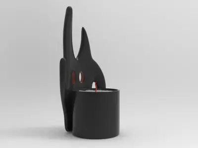 Mufe Candlestick Low-poly 3D model