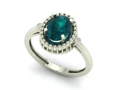 Stone Ring 3D print model
