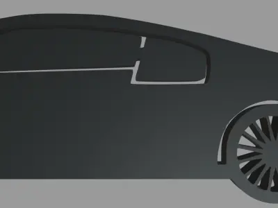 Audi R8 Key Ring Chain 3D print model