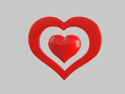 Heart icon v 06 3D model