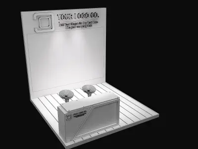 Booth Exhibition Stand a623g 3D model