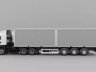 ISUZU All series Set 01 Low-poly 3D model