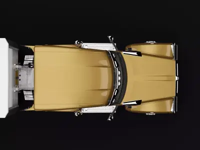 Kenworth 990 Truck Brown 3D model