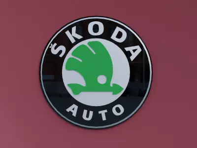 3D Skoda Logo 3D model